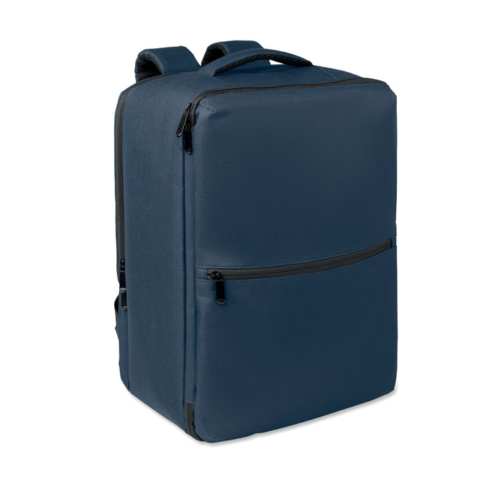 Sac à dos recyclé personnalisable avec rangement sous vide Cityflow Bleu marine